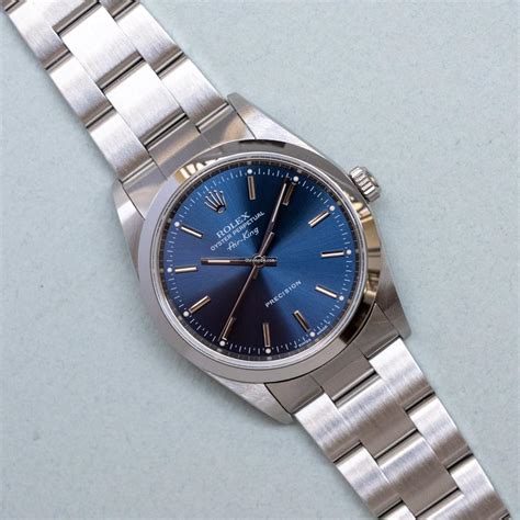 rolex air king 14000m blue|rolex air king reference 14000.